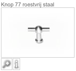 Keuken met greep - knop